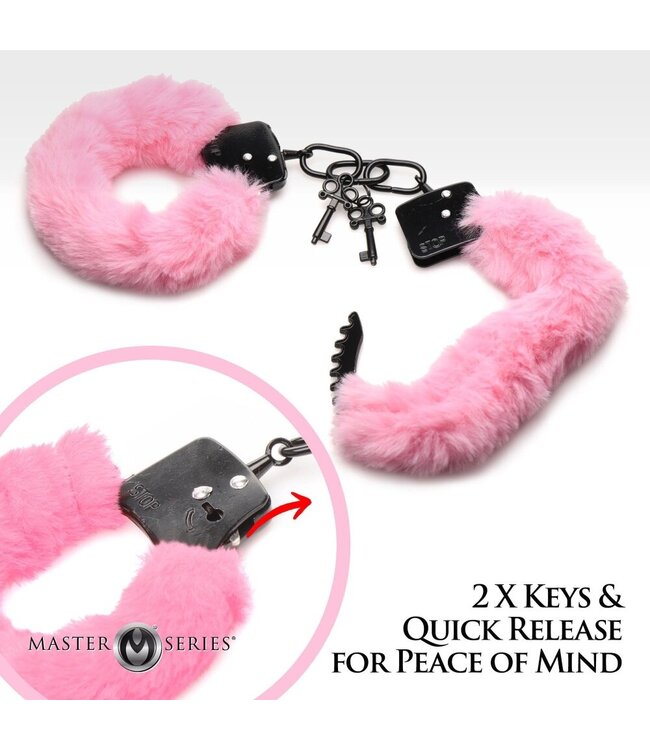 XR Brands XR Brands - Cuffed in Fur Handboeien - Roze