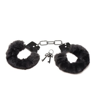 XR Brands XR Brands - Cuffed In Fur Handboeien - Zwart