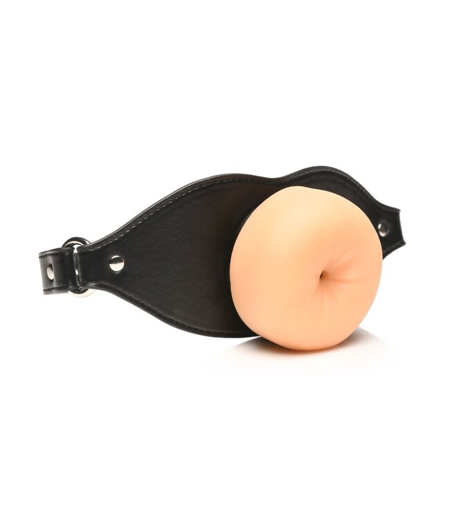 XR Brands XR Brands - Ass Face Mouth Gag - Beige