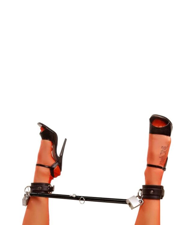 XR Brands Master Series - Stalen Spreidstang Verstelbaar - Zwart