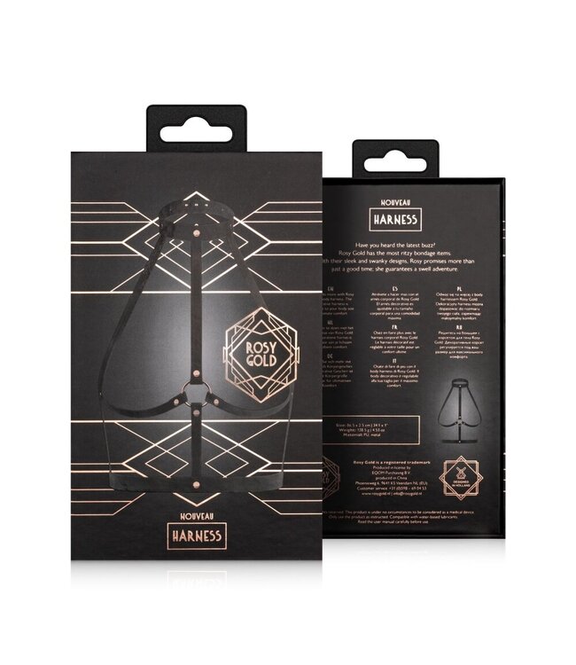 Rosy Gold Rosy Gold - Bondage Harnas - Zwart