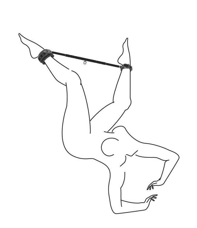 Easytoys Fetish Collection Easytoys Fetish - Expander Spreader Bar and Cuffs Set