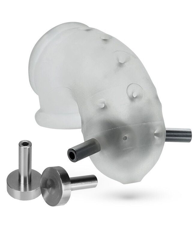 Oxballs Oxballs - Airlock Electro Air-Lite Vented Chastity Clear Ice