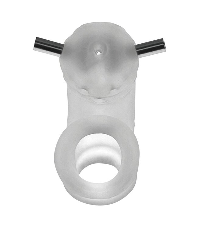 Oxballs Oxballs - Airlock Electro Air-Lite Vented Chastity Clear Ice