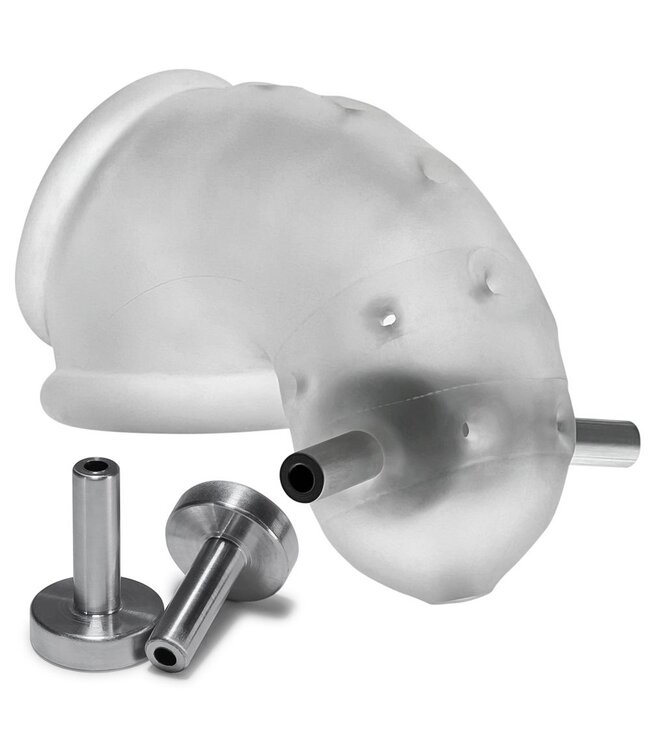 Oxballs Oxballs - Airlock Electro Air-Lite Vented Chastity Clear Ice