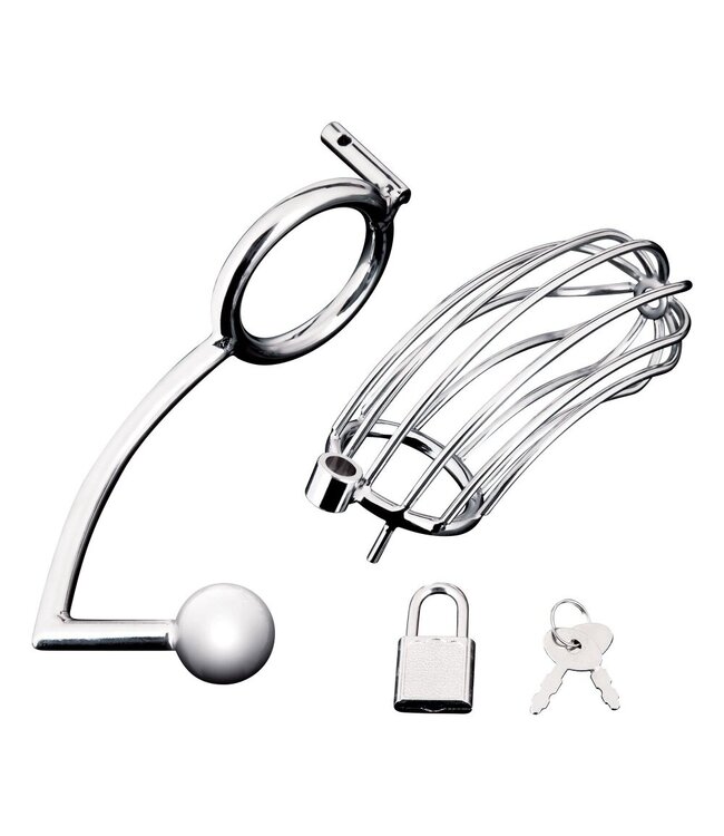 Blueline Blueline - Cock Cage With Anal Stimulator