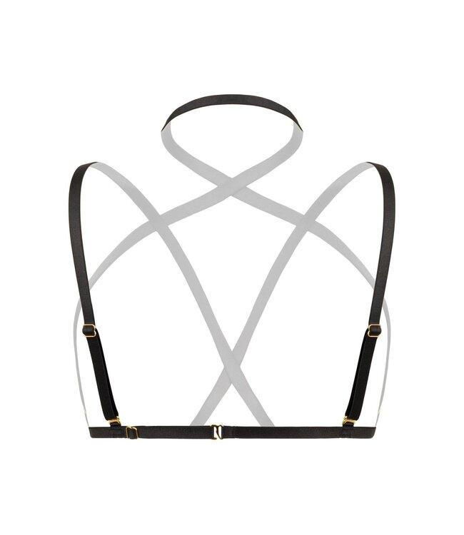 Christine Christine - Strappy Harness Bralette Fia -  zwart