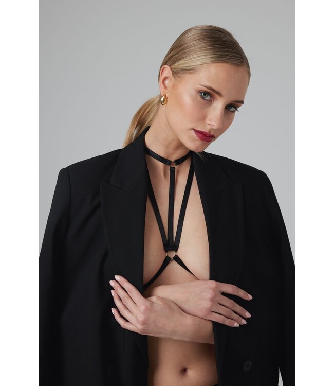 Christine Christine - Strappy Harness Bralette Obsession - zwart