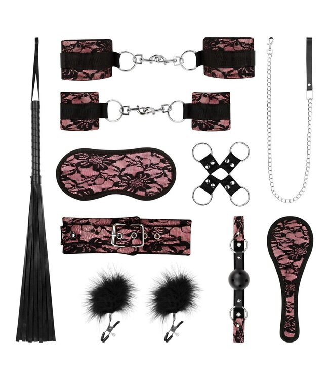Bedroom Fantasies Bedroom Fantasies - Bound by Lace - 8-delige SM Set - Roze