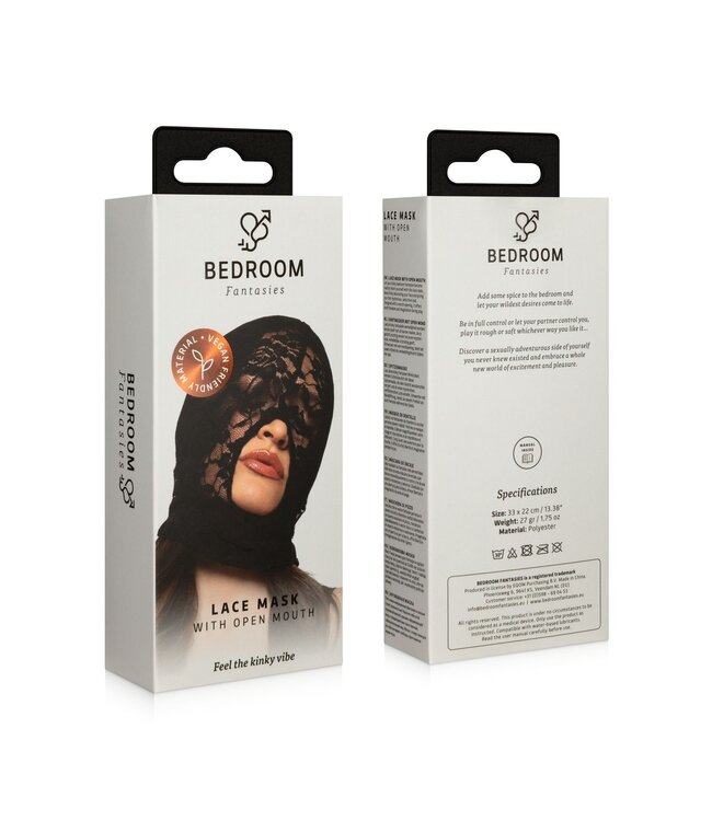 Bedroom Fantasies Bedroom Fantasies - Kanten BDSM Masker - Zwart