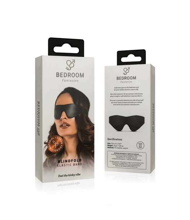 Bedroom Fantasies Imitatieleren Oogmasker - Zwart