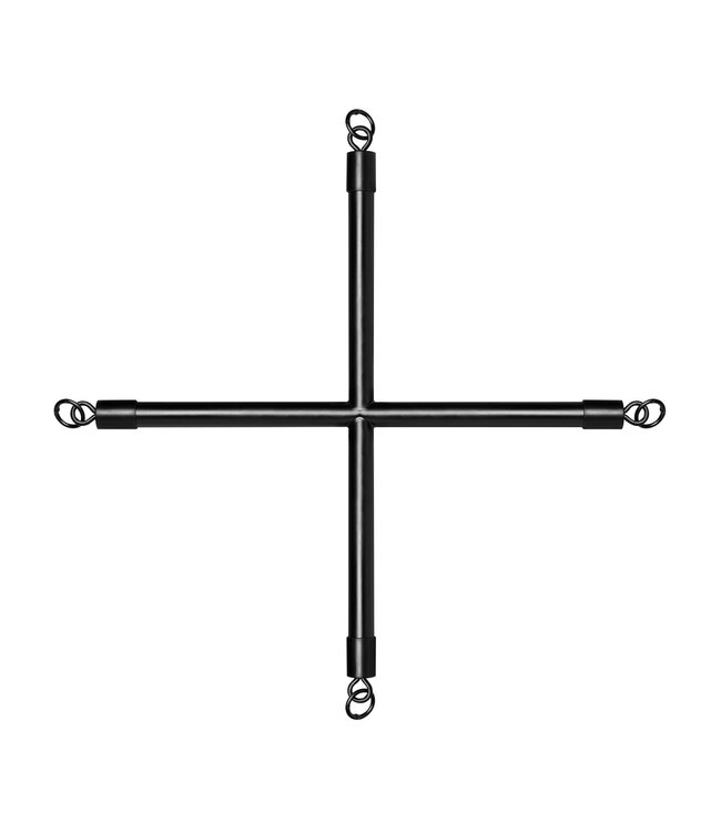 Bedroom Fantasies Hog Tie Cross Stang Met Boeien - Zwart