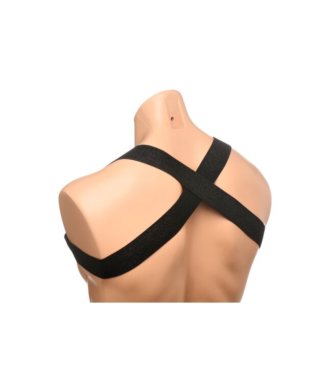 XR Brands XR Brands - Borstharnas met Armbanden - Zwart