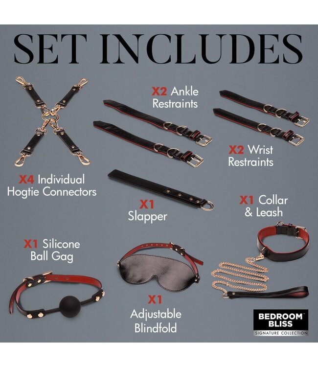 XR Brands XR Brands - Lover's Luxe Bondage Set - Zwart