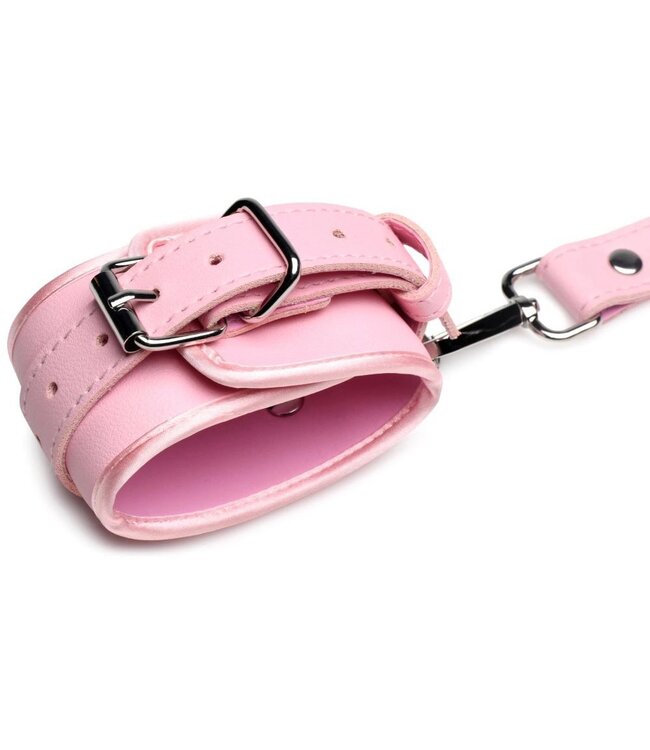 XR Brands Bondageharnas met strikken M/L - Roze