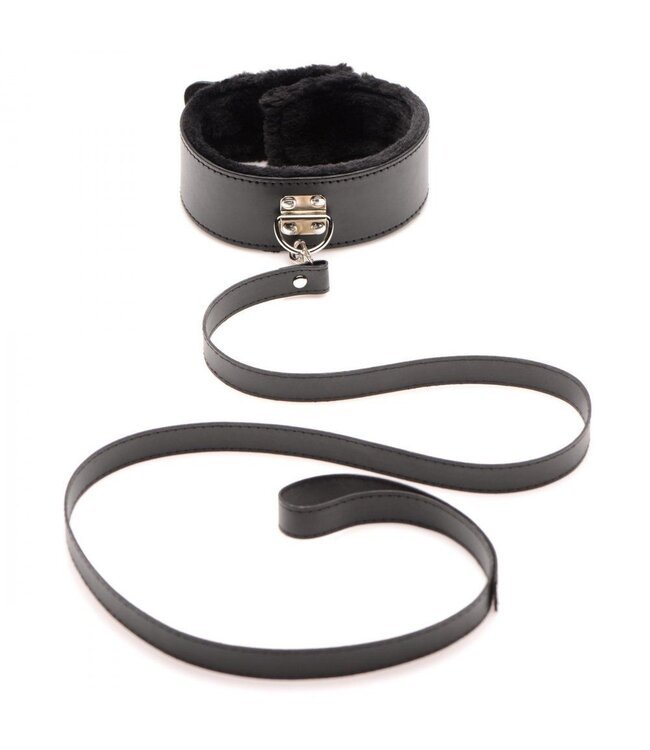 XR Brands Hook Up 10-delige Pluche Bondage Set - Zwart