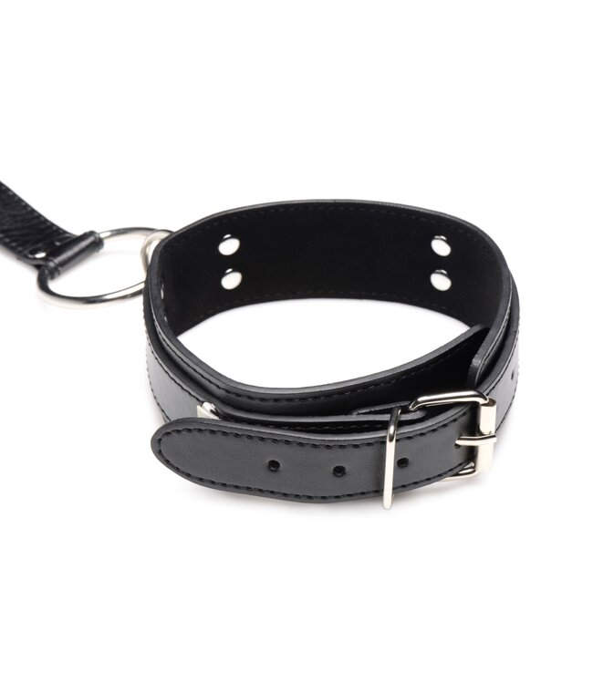 XR Brands Strict - Halsband Met Polsboeien Restraint Set - Zwart