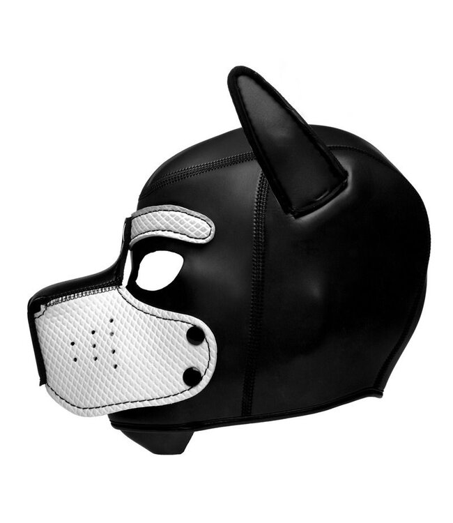 XR Brands Spike Puppy BDSM Hood - Zwart/Wit