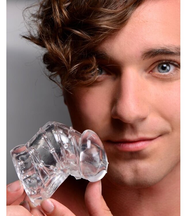 XR Brands Detained 2.0 Penis Kooi Van Rubber - Transparant