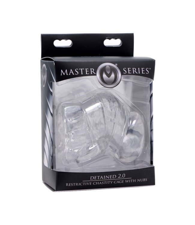 XR Brands Detained 2.0 Penis Kooi Van Rubber - Transparant