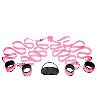 XR Brands FRISKY - Bedroom Restraint Kit Bedboeien - Roze