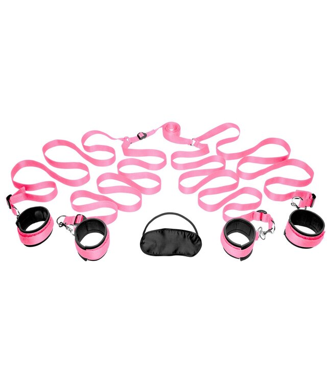 XR Brands FRISKY - Bedroom Restraint Kit Bedboeien - Roze