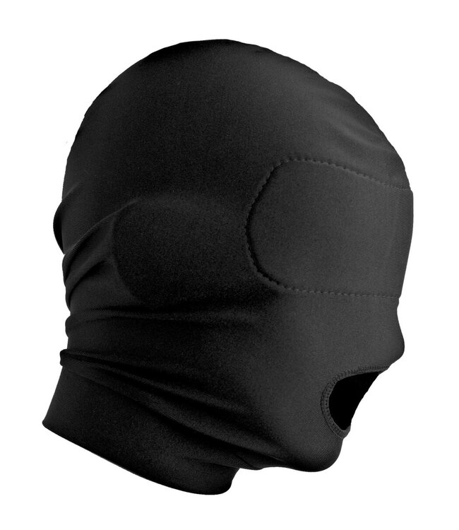 XR Brands XR Brands - Open Mond Masker Met Gewatteerd Oogmasker - Zwart