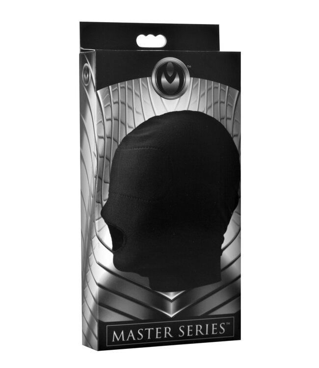 XR Brands XR Brands - Open Mond Masker Met Gewatteerd Oogmasker - Zwart