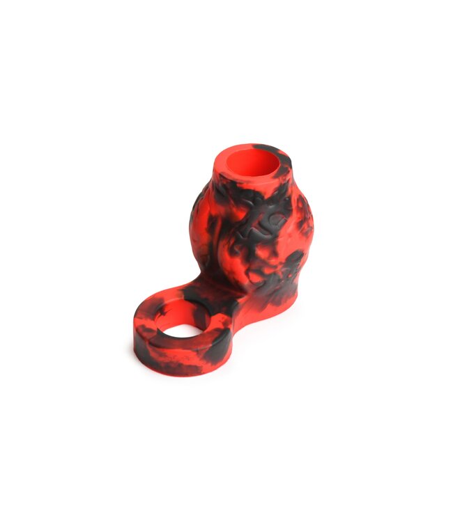 XR Brands Creature Cocks - Hell Hound Ballstretcher - Rood