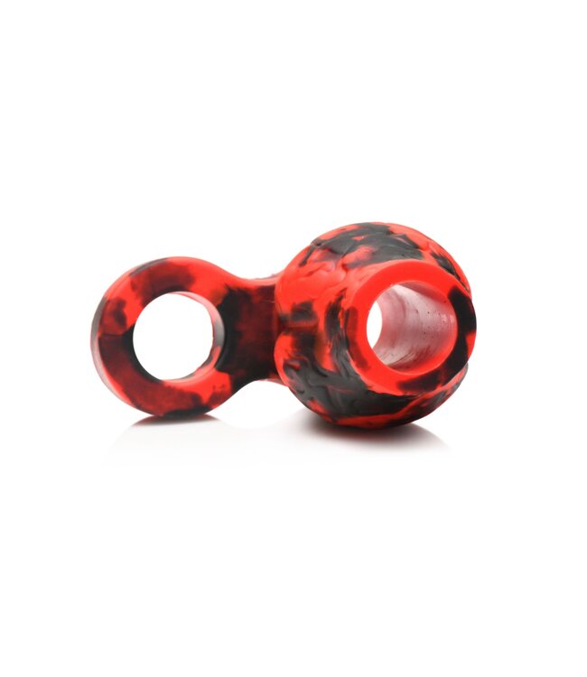 XR Brands Creature Cocks - Hell Hound Ballstretcher - Rood