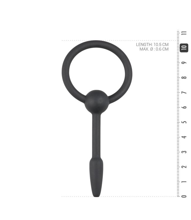 Sinner Gear Holle Siliconen Penisplug Met Ring