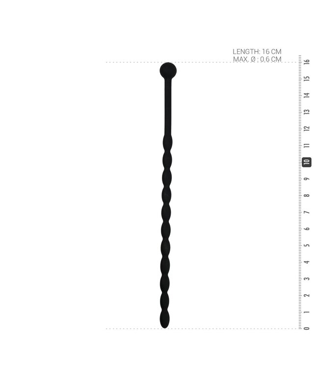 Sinner Gear Geribbelde Siliconen Dilator - Zwart