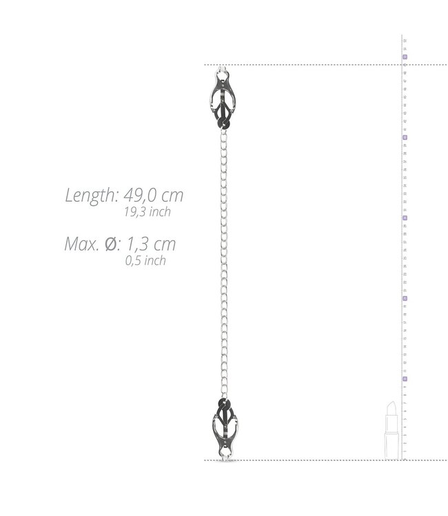 Easytoys Fetish Collection Easytoys Fetish - Vlinder Tepelklemmen Met Ketting