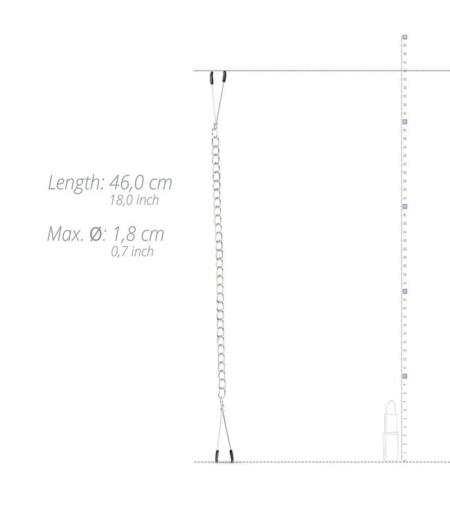 Easytoys Fetish Collection Easytoys Fetish - Pincet Tepelklemmen Met Ketting