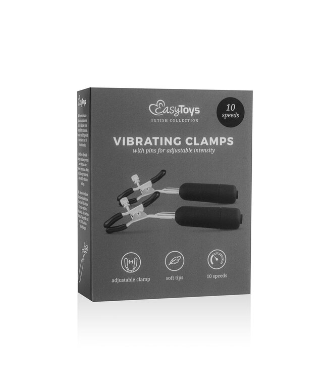 Easytoys Fetish Collection Easytoys Fetish - Verstelbare Tepelklemmen Met Bullet Vibrator