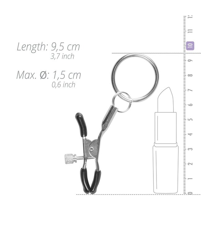 Easytoys Fetish Collection Easytoys Fetish - Metalen Tepelklemmen Met Ring