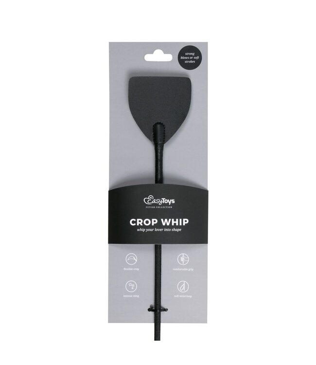 Easytoys Fetish Collection Easytoys Fetish - Leren zweep met lange steel - Zwart