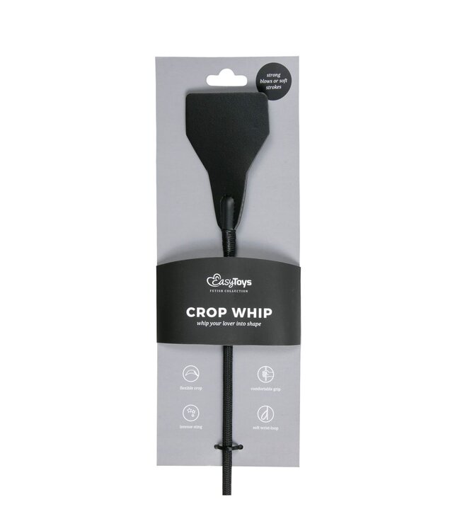 Easytoys Fetish Collection EasyToys - Fetish Lange Leren Zweep - Zwart