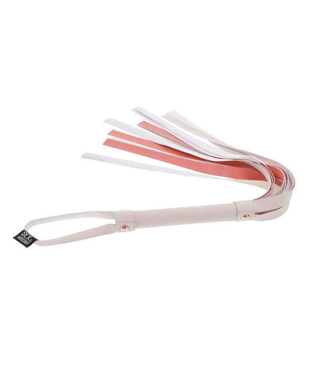 Sportsheets Sportsheets – S&M Peaches ‘n CreaMe Gestreepte Flogger – Cream & Orange