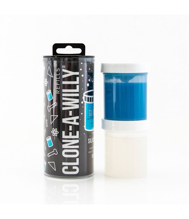 Clone a Willy Clone-A-Willy - Refill Glow in the Dark Blue Silicone