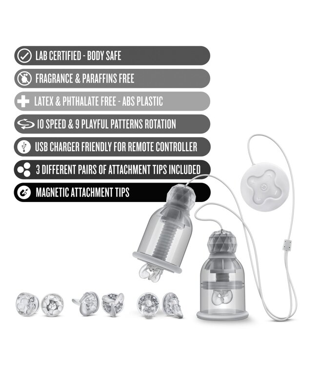 Temptasia Temptasia - Titillator Vibrerende En Roterende Tepelzuigers