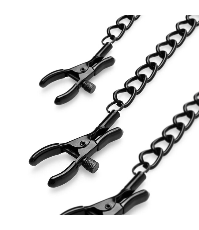 Bedroom Fantasies Tepel & Clitorisklemmen - Zwart