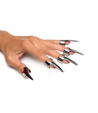 XR Brands Vijfdelige Sensatie Klauwringen - Zilver