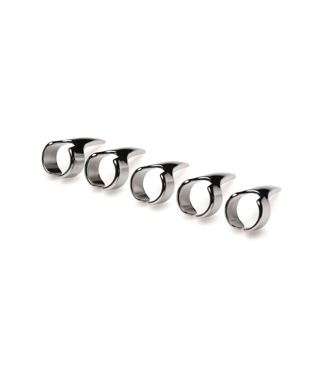XR Brands Vijfdelige Sensatie Klauwringen - Zilver