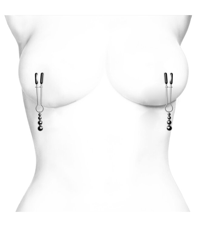 XR Brands Sierlijke kralen tepelklemmen