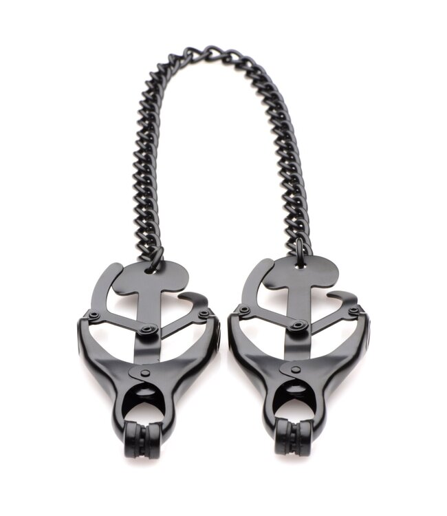 XR Brands Master Series - Monarch Noir Nipple Vice