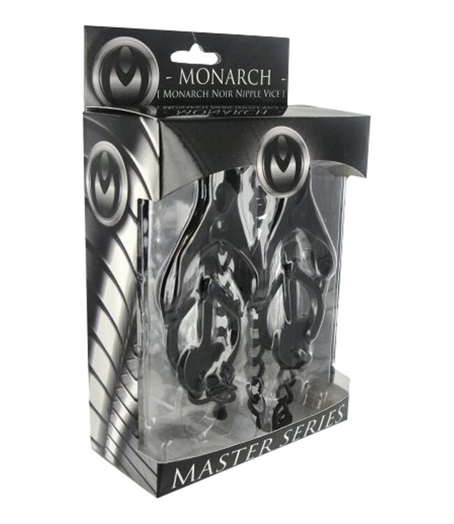 XR Brands Master Series - Monarch Noir Nipple Vice