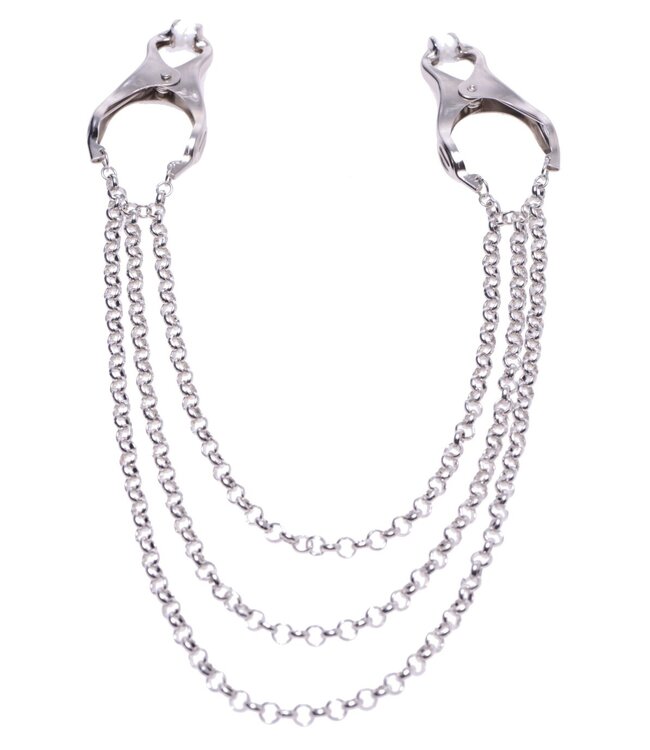 XR Brands Affix Triple Chain - Tepelklemmen Met Kettingen