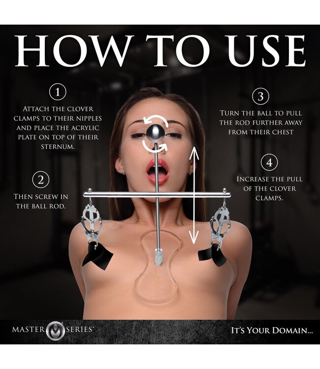 XR Brands XR Brands - Tower of Pain Tepelklemmen - Zilver