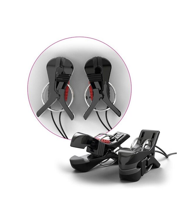 Mystim Mystim - Barry Bite Tepelklemmen - Zwart